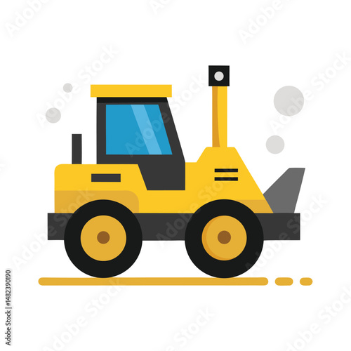 wheeled bulldozer heavy machinery construction