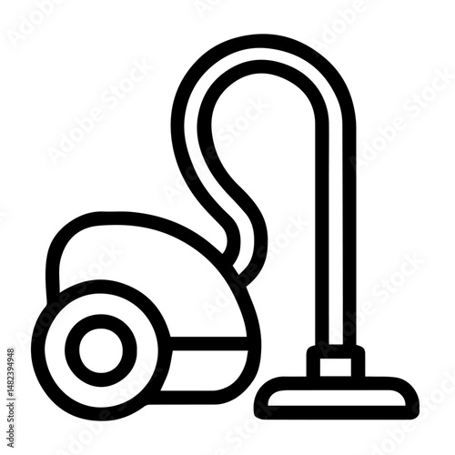 Vacuum cleaner icon on white background vector
Vector icon household items home