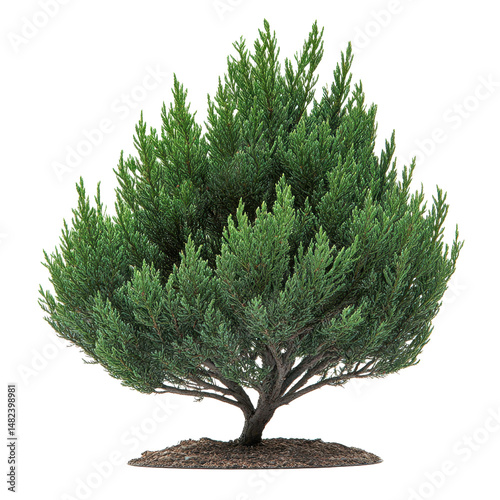 Monterey Cypress isolated on transparent background