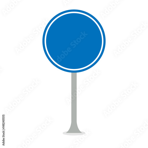 Blue Road Sign Board Icon, Simple Icon Vector Design, best used for presentation, application, web and banner
