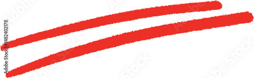 赤い手書きの二重棒線アイコン Adobe Illustrator Artwork