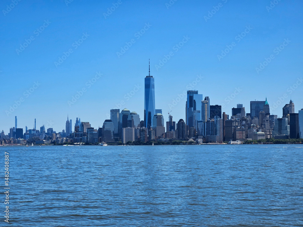 Naklejka premium new york city skyline