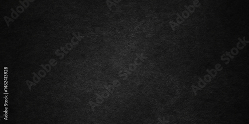 Dark Black background texture, old vintage charcoal black backdrop wall grunge design. Abstract black wall surface, black stucco texture. Black gray satin dark texture luxurious background.	
