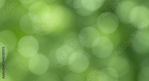 Abstract green bokeh background with soft circular shapes for design use