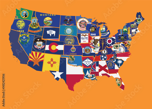A thoughtfully curated and knowledge-enhanced U.S. map