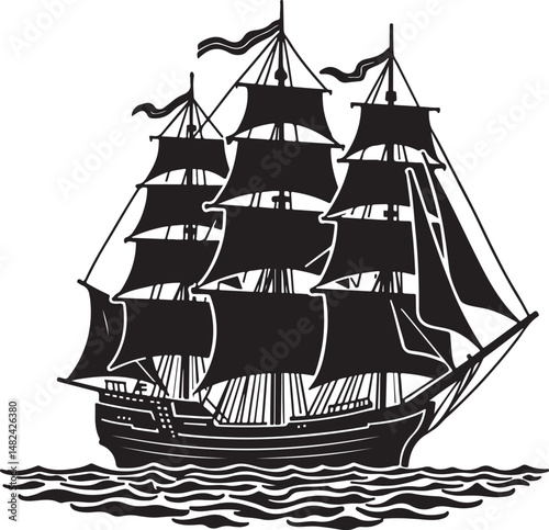 Ship Silhouette Vector – Ocean and Marine Travel Design

Vintage Sailing Ship SVG – Nautical Clipart Art

Cargo and Cruise Ship Silhouette – Sea Transport Icon

Pirate Ship Silhouette – Adventure and 