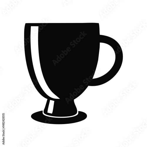 trophy cup silhouette vector design