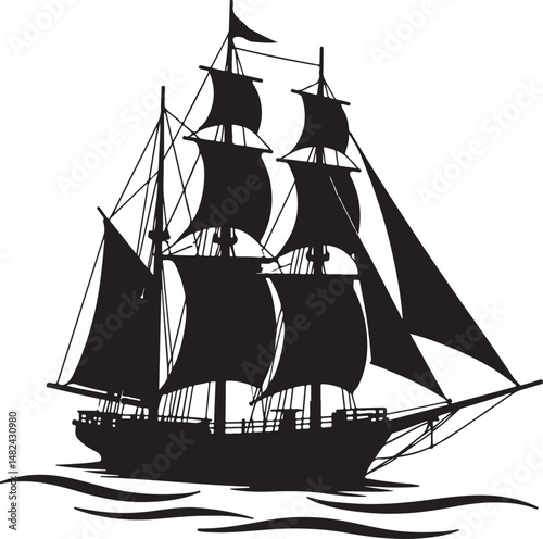 Ship Silhouette Vector – Ocean and Marine Travel Design

Vintage Sailing Ship SVG – Nautical Clipart Art

Cargo and Cruise Ship Silhouette – Sea Transport Icon

Pirate Ship Silhouette – Adventure and 