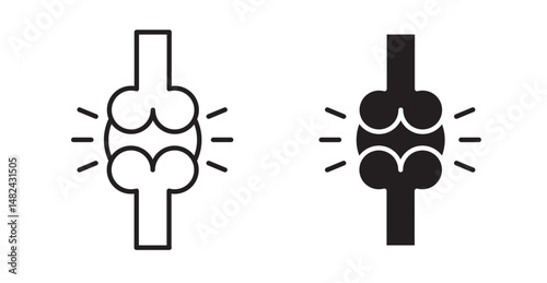 Joint icon set flat style. Vector illustration collection.