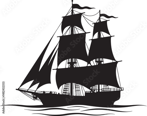 Ship Silhouette Vector – Ocean and Marine Travel Design

Vintage Sailing Ship SVG – Nautical Clipart Art

Cargo and Cruise Ship Silhouette – Sea Transport Icon

Pirate Ship Silhouette – Adventure and 