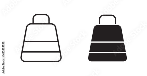 Bag icon set flat style. Vector illustration collection.