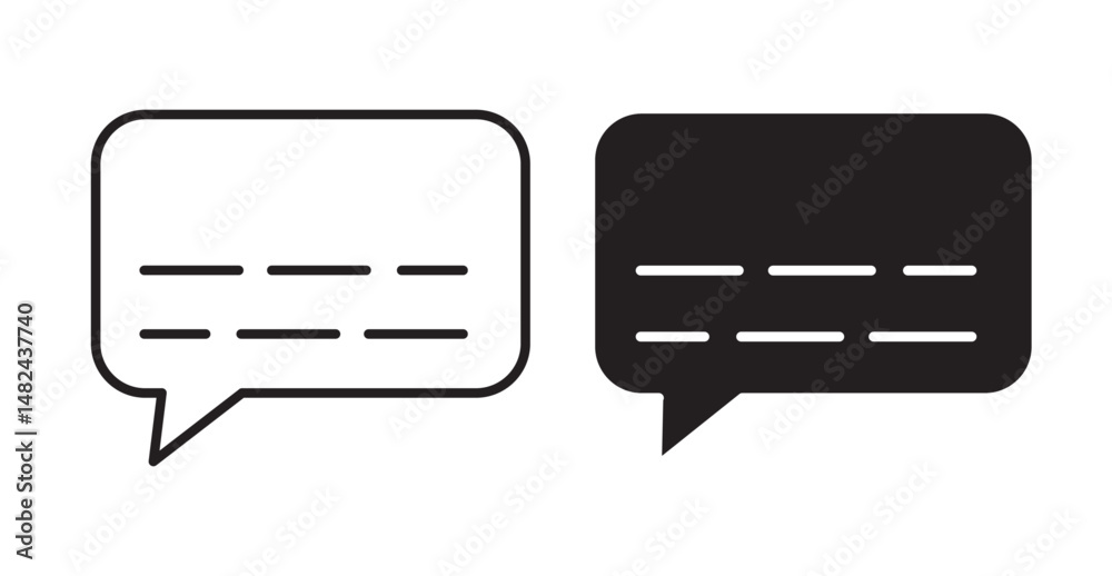 Subtitles icon set flat style. Vector illustration collection. Subtitles icon set flat style. Vector illustration collection.