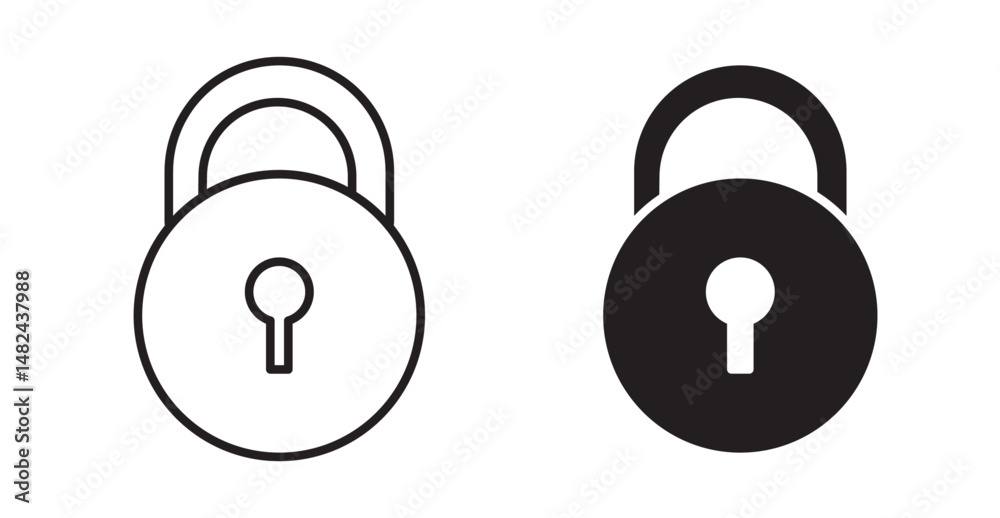 Lock icon set flat style. Vector illustration collection. Lock icon set flat style. Vector illustration collection.