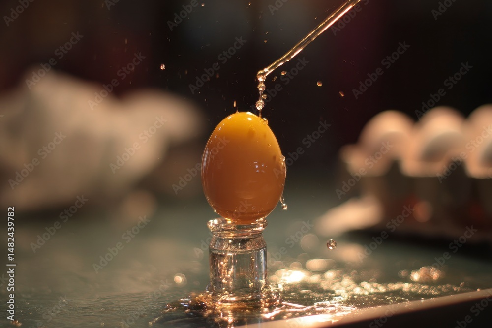 Water absorption test of make up eggs