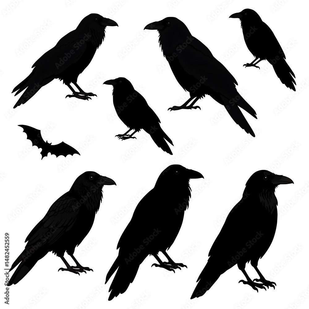 Fototapeta premium Raven's Shadow Play