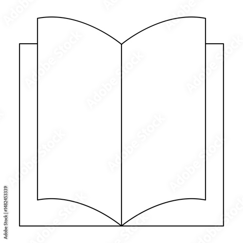 Brochure icon collection set. Flyer leaflet, catalogue, booklet, open book and other polygraphy vector illustration.