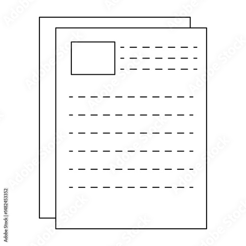 Brochure icon collection set. Flyer leaflet, catalogue, booklet, open book and other polygraphy vector illustration.