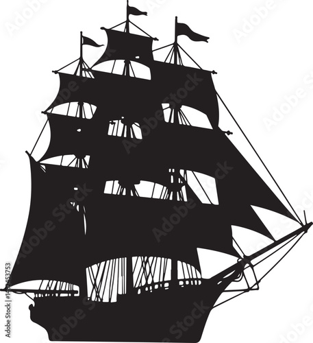 Sailing Ship on Ocean Waves Silhouette

Vintage Pirate Ship Vector Design

Modern Cargo Ship Silhouette Art

Navy Warship at Sea Silhouette Scene

Cruise Ship Under Sunset Vector