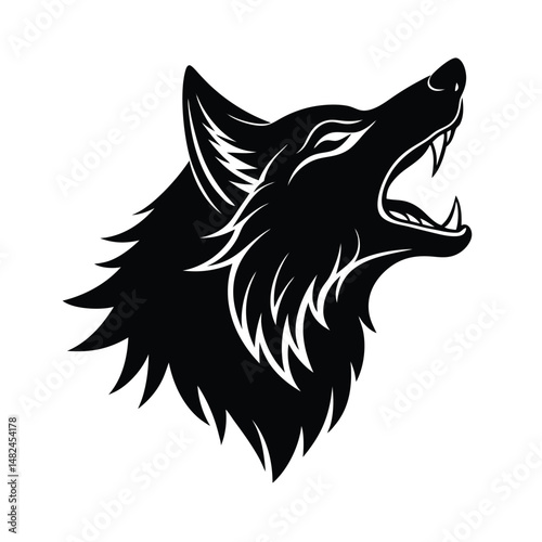 howling wolf head