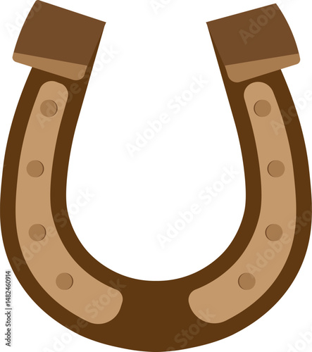 Horseshoe icon silhouette.