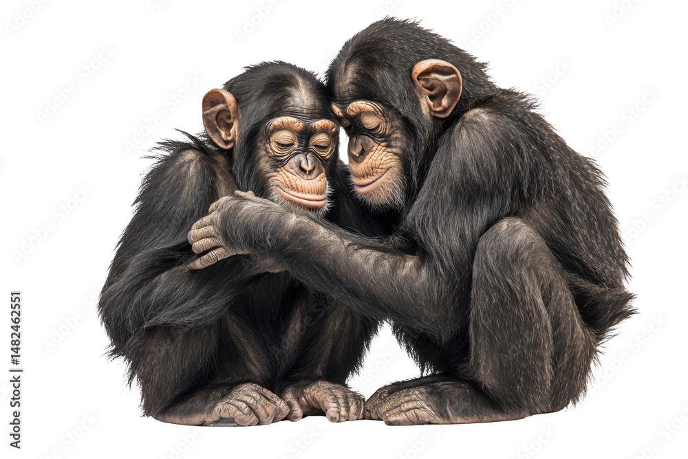 Fototapeta premium Affectionate Chimps