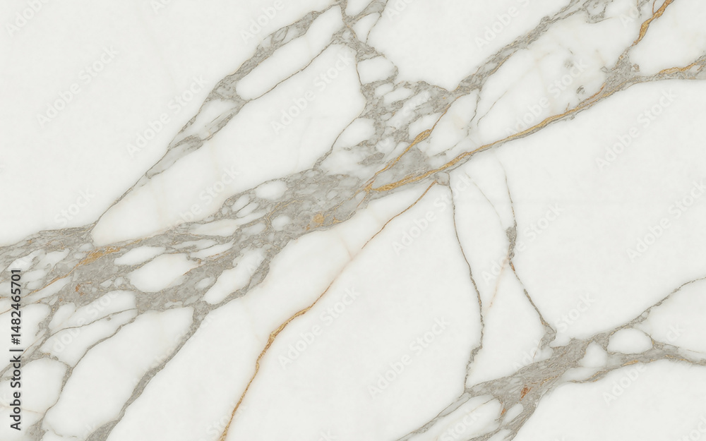 Fototapeta premium Arabescato Marble – Classic White Marble with Bold Grey Veining in Flowing Patterns