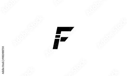 FI initial letter, monogram logo