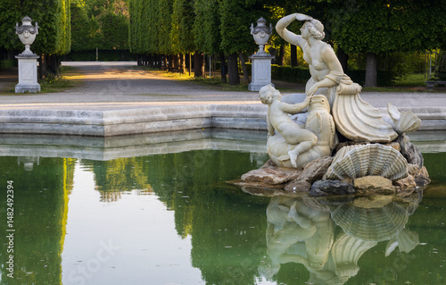 Western Naiad Fountain in a fountain in the park photo