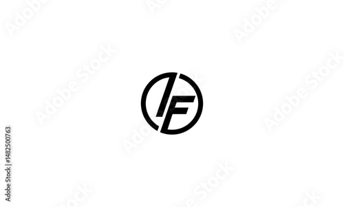 IF initial letter, monogram logo