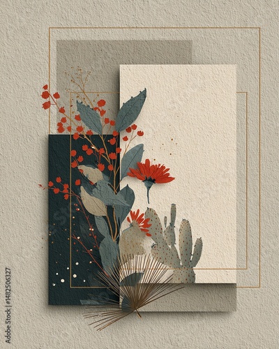 Wallpaper Mural Minimalist Cinco de Mayo background with vibrant colors and simple design, perfect for festive holiday projects and cultural celebrations. Torontodigital.ca