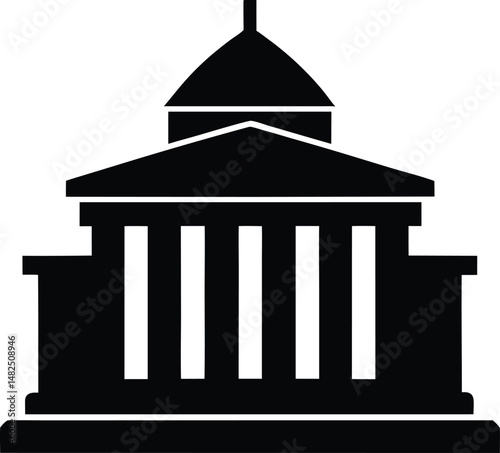 silhouette of a temple