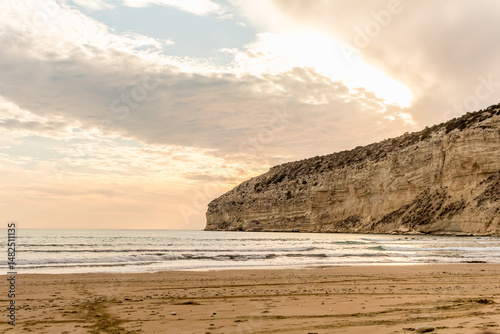 sunset over the sea in Cyprus..