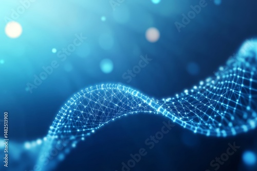 Abstract Representation of a DNA Double Helix