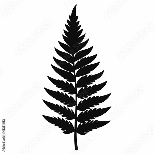 fern leaf silhouette