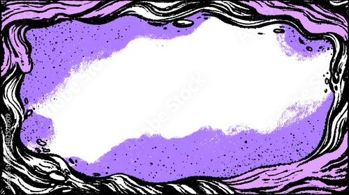 Wallpaper Mural Minimalist cartoon comic stream overlay frame with clean, colorful design. Perfect for gamers and streamers seeking modern, fun digital art style overlays. Torontodigital.ca