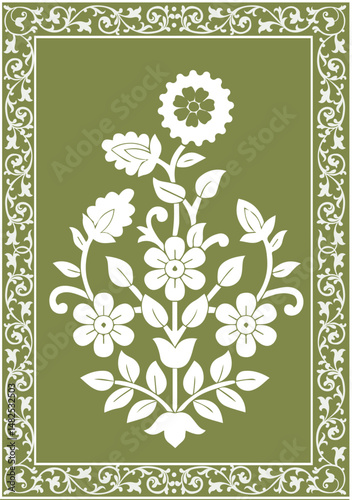 traditional background.Aztec style abstract vector illustration. texture, fabric, clothing, wrapping, decoration, print, Floral Wedding Invitation Template