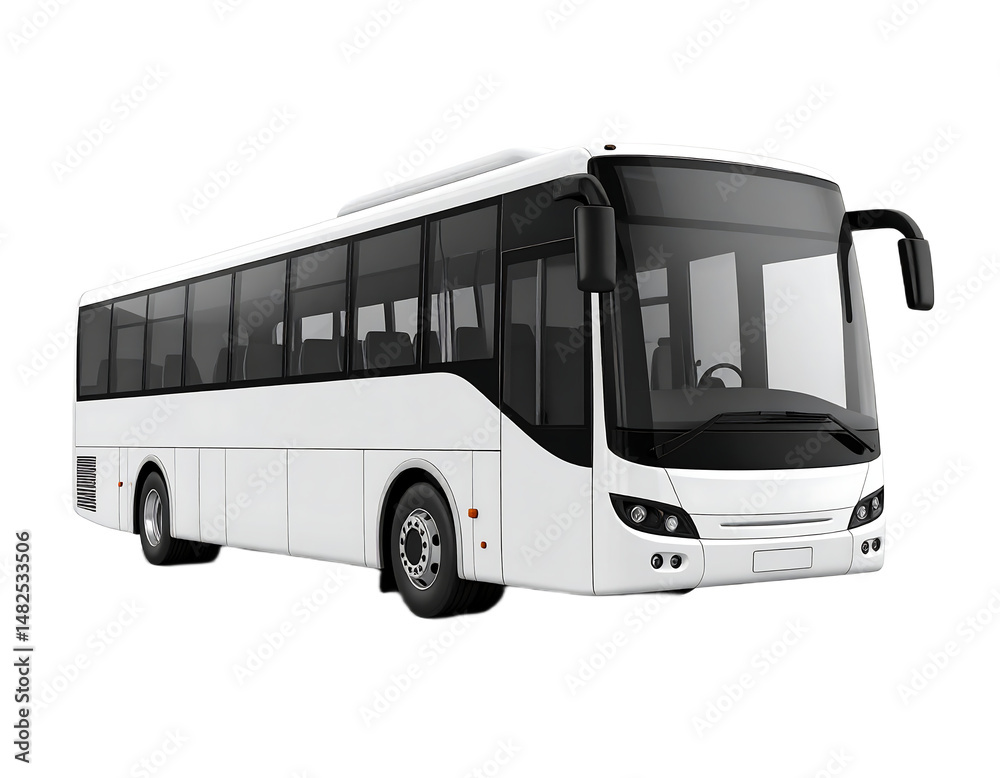 Modern Coach Bus: A sleek, contemporary coach bus, exuding a sense of travel and efficiency, poised and ready for a journey. Modern Coach Bus: A sleek, contemporary coach bus, exuding a sense of travel and efficiency, poised and ready for a journey.