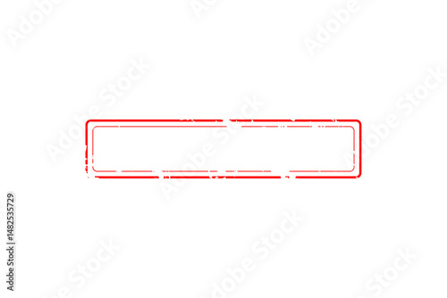 Blank Red Rubber Stamp Image
