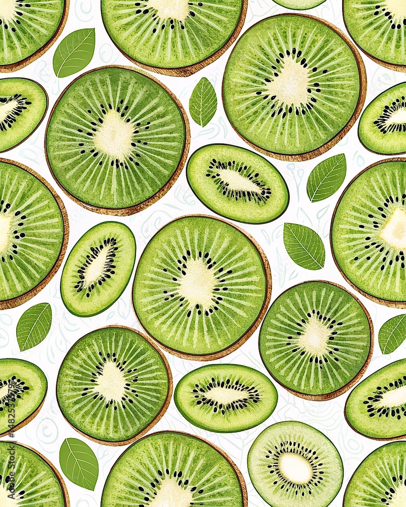 Fototapeta premium background with kiwi
