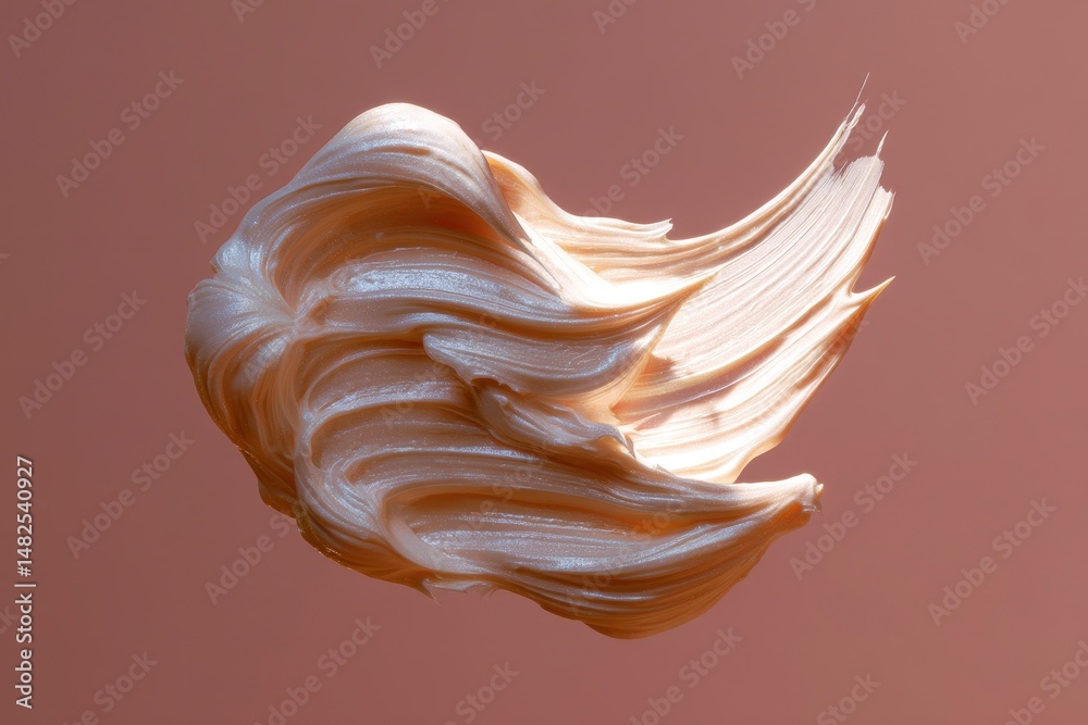 Hair mask on colored background without logo