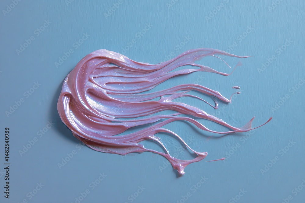 Hair mask on colored background without logo