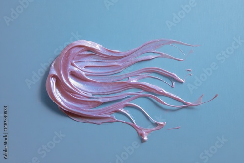 Obraz na płótnie Hair mask on colored background without logo w salonie