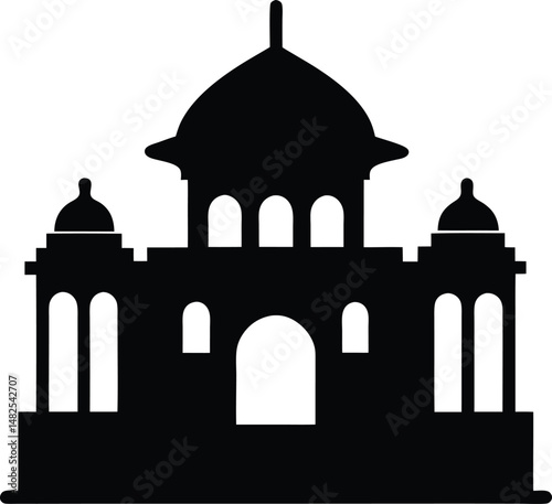 Silhouette of a Mosque