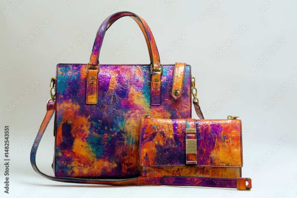 Stylish Fashionable Colorful Set Leather Woman Bag