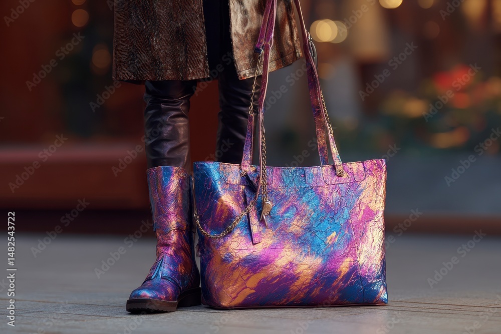 Stylish Fashionable Colorful Set Leather Woman Bag