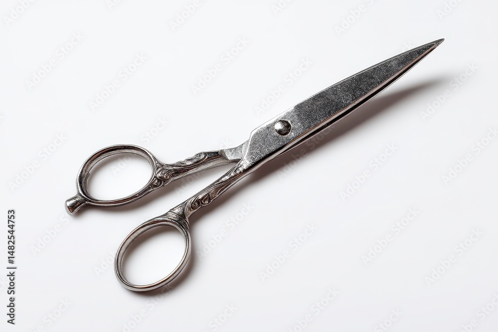 Hair cutting scissors isolated on white background