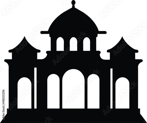 taj mahal vector illustration