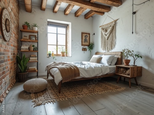 Modern Mexican Industrial Bedroom - Small Space Inspiration