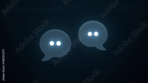 Dialogue Bubble Abstract Screen