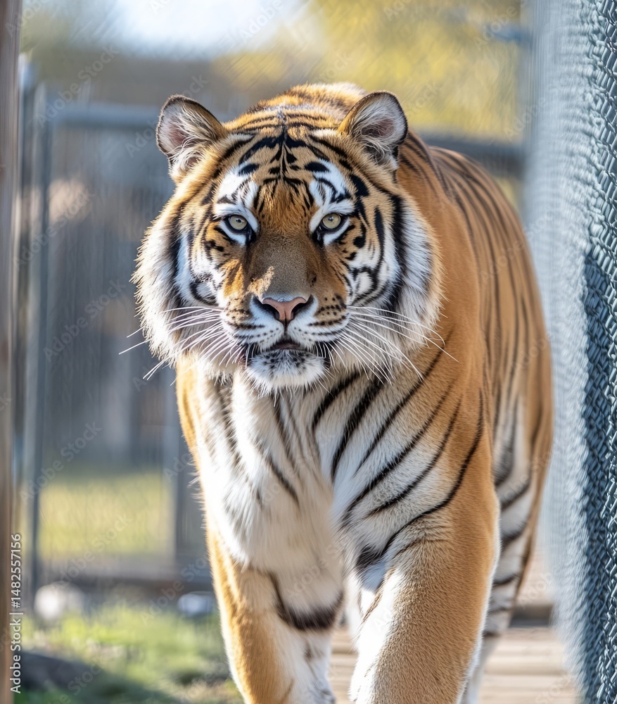 Obraz premium Close-up of a tiger in a wildlife park animal photography